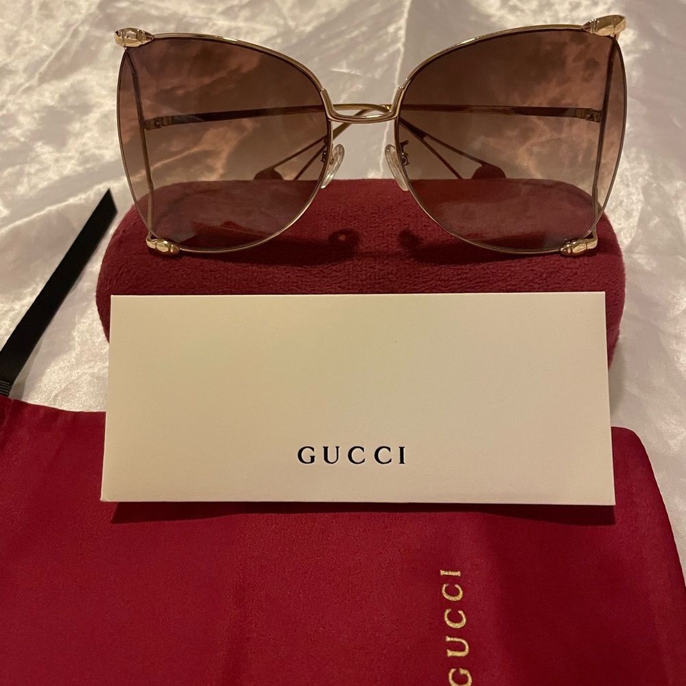 Gucci Women's Gold Frame Sunglasses